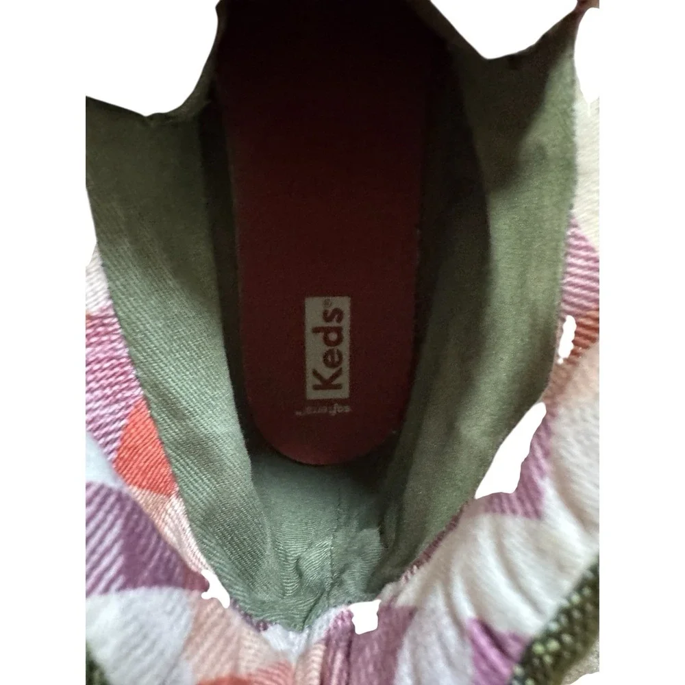 Keds Womens Scout Iv Splash Canvas Sneakers Casual Olive Size 8